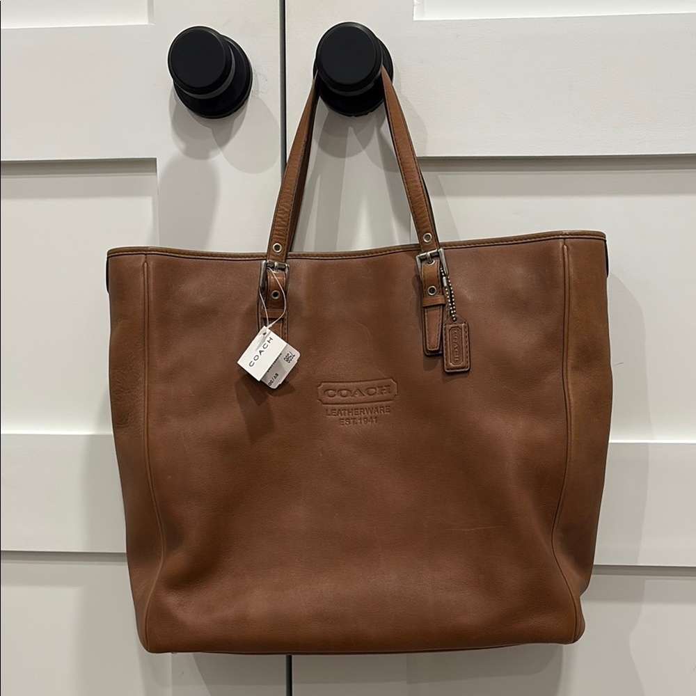 Rare Vintage Coach Large Gallery Tote Bag 7598